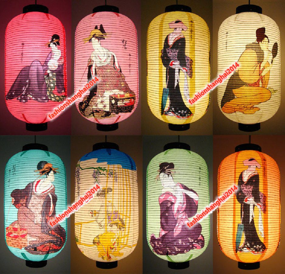 Japanese Lantern Paper - Japanese Paper Lantern Customized Beauty Woman