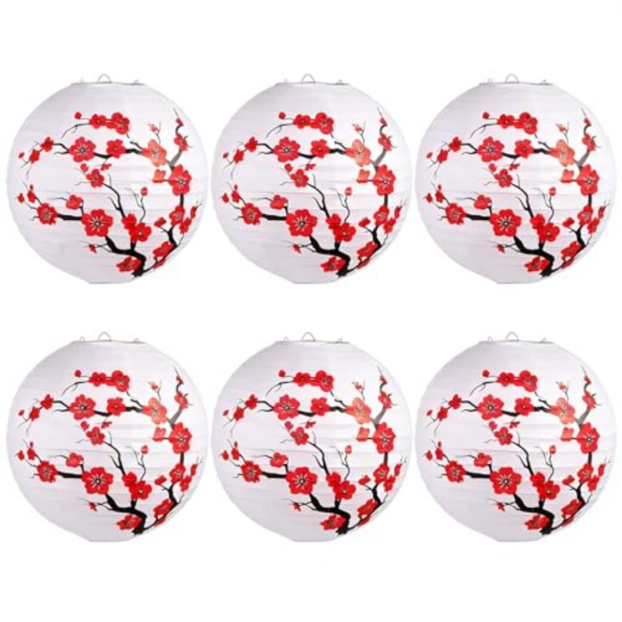 6Pack Chinese New Year Decorat - Japanese Lantern Paper 评论和价格