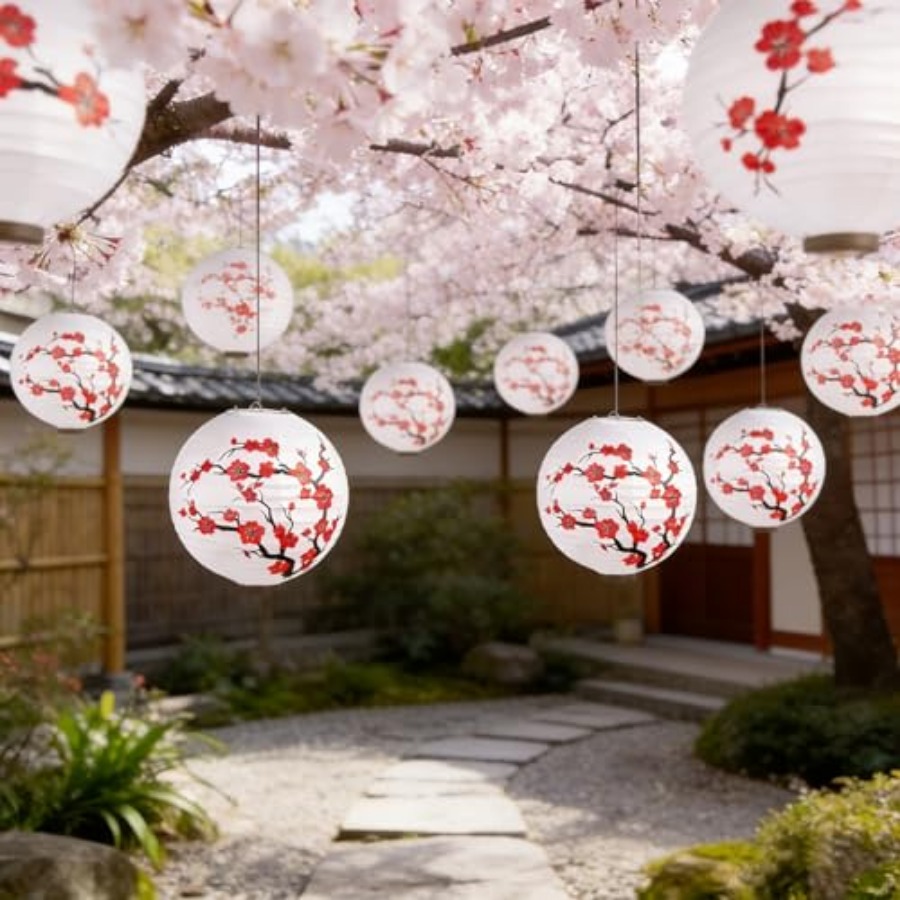 6Pack Chinese New Year Decorat - Japanese Lantern Paper 评论和价格