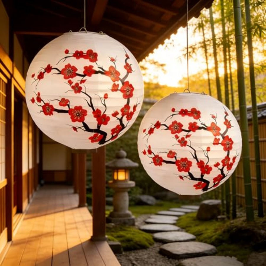 6Pack Chinese New Year Decorat - Japanese Lantern Paper 评论和价格