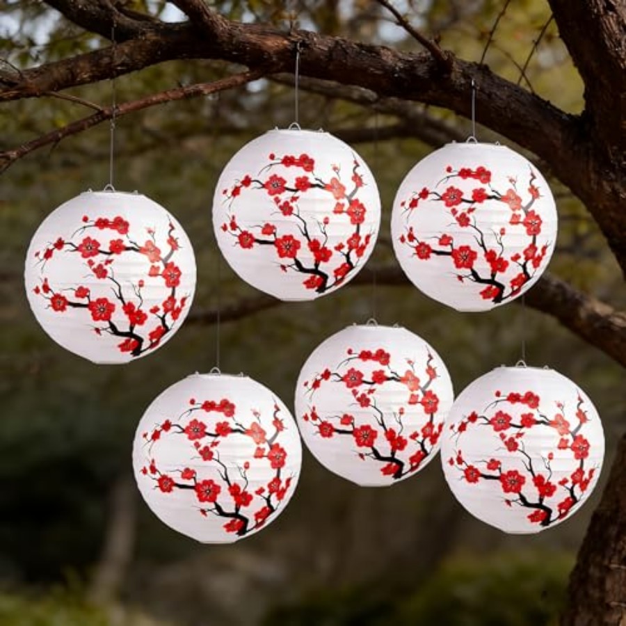 6Pack Chinese New Year Decorat - Japanese Lantern Paper 评论和价格