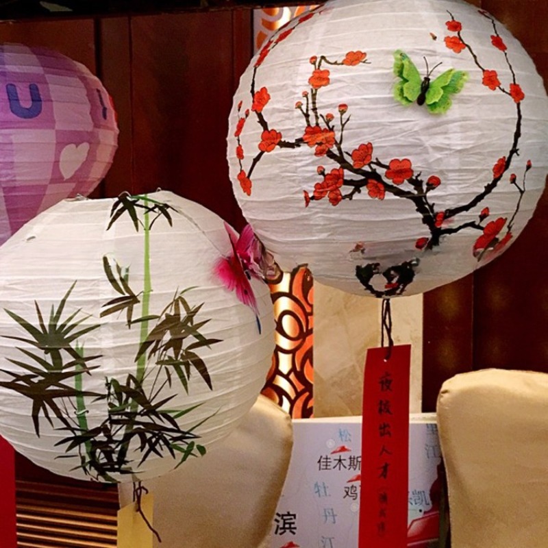 Japanese 30cm Printed Flower R - Japanese Lantern Paper 评论和价格