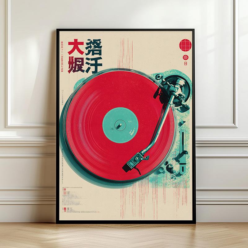 Japanese Vinyl Record Retro Mu - Japanese Lifestyle Gifts 评论和价格