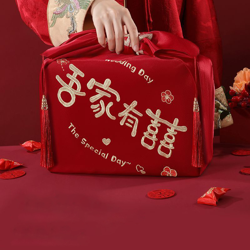 Chinese Style Red Handkerchief - Furoshiki Wrap Cloth 评论和价格