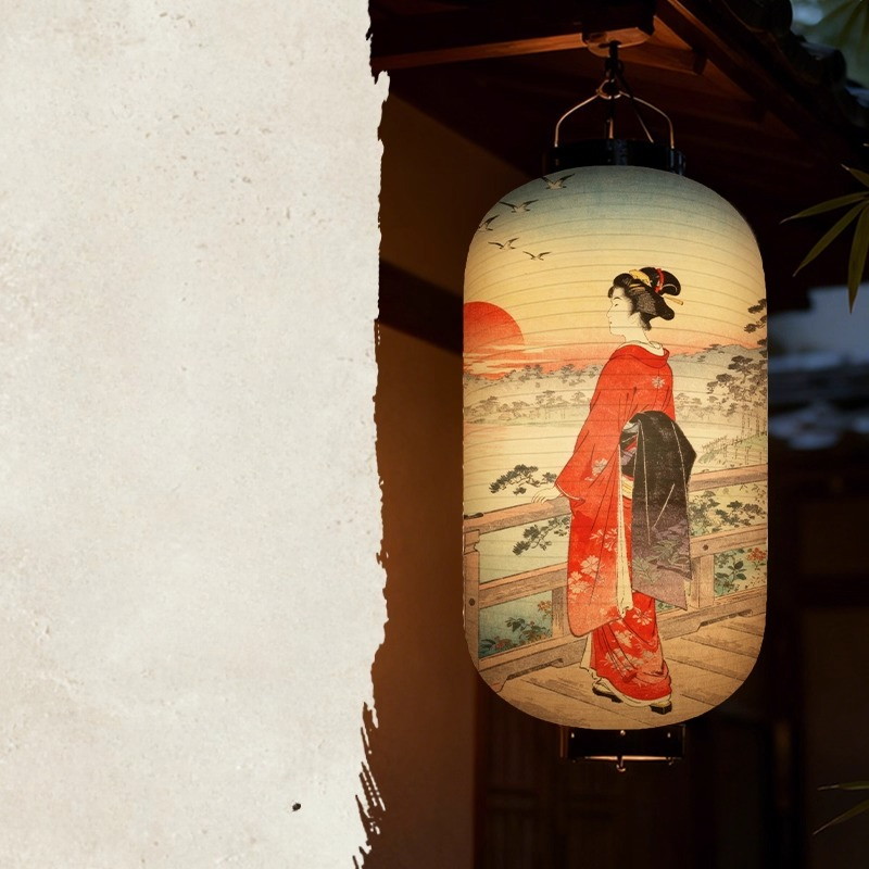 1PC Japanese Court Lady Patter - Japanese Lantern Paper 评论和价格