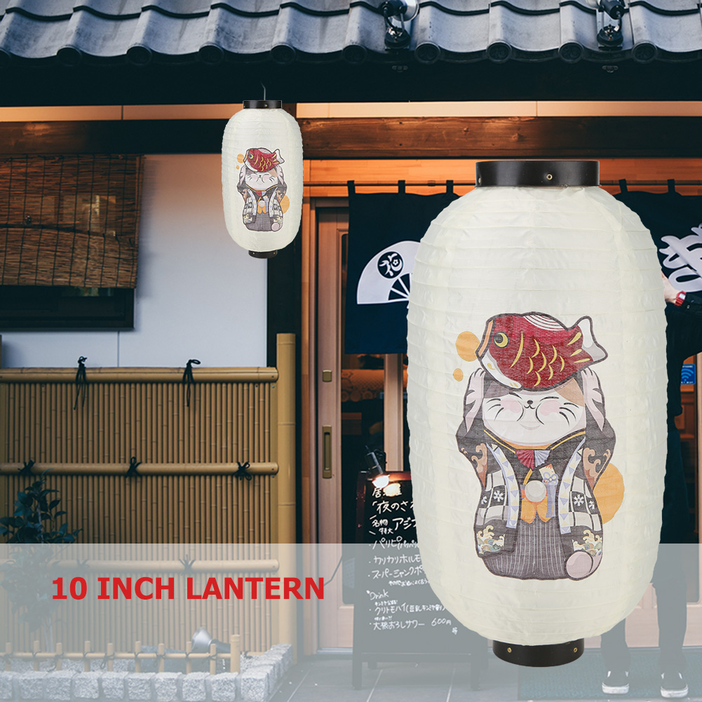 Lucky Cat Japanese Style Lante - Japanese Lantern Paper 评论和价格