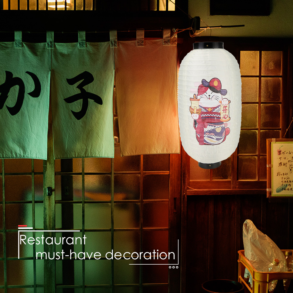 Lucky Cat Japanese Style Lante - Japanese Lantern Paper 评论和价格